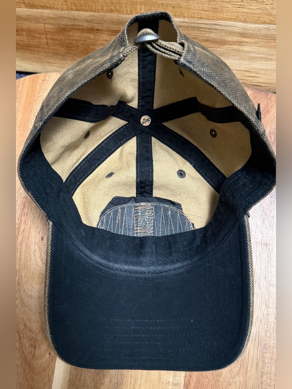 Legacy 92 | Men’s Olive/Khaki Trucker Hat w/Pendleton Round-Up Logo, Adjustable - Picture 9 of 11